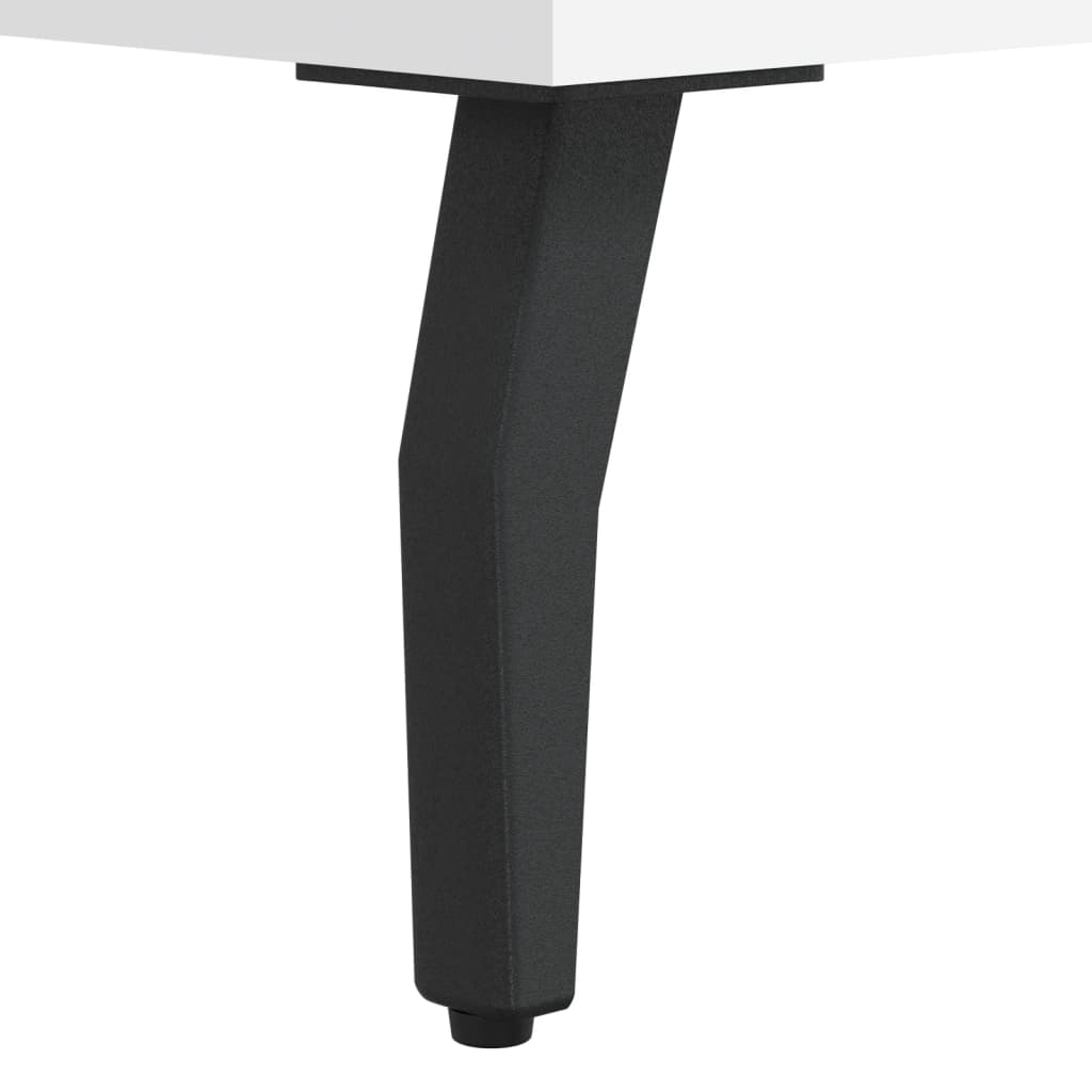 Desk White 140x50x75 cm Engineered Wood